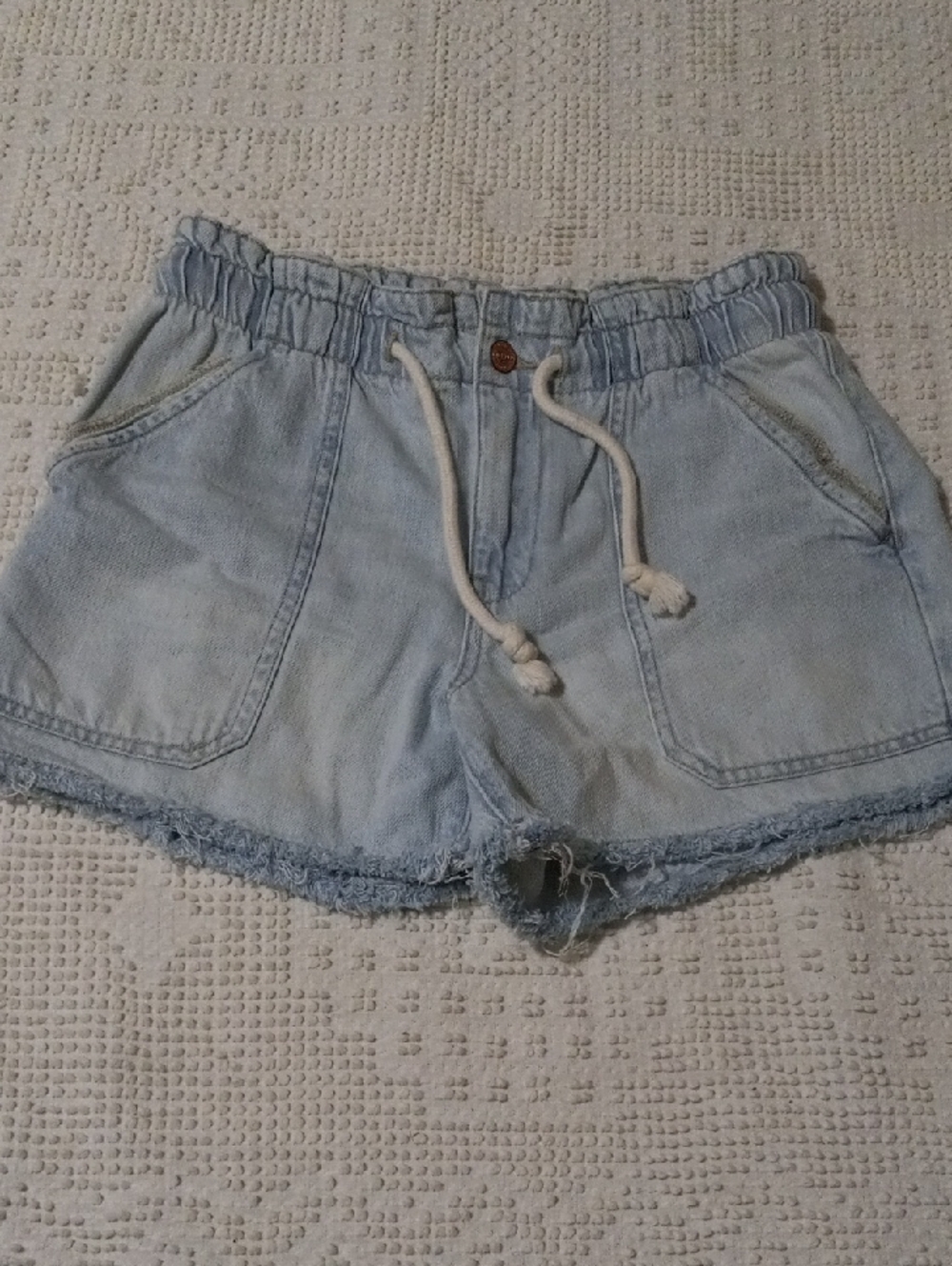 m Jeans By Maurices High Rise Draw String Zippered Shorts Sz.6